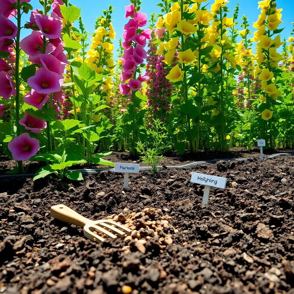 How Deep Do You Plant Hollyhock Seeds?