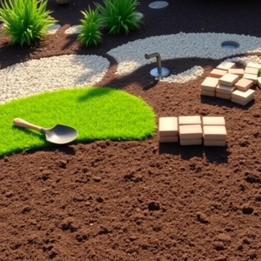 How to Lay Synthetic Grass with Pavers Inside