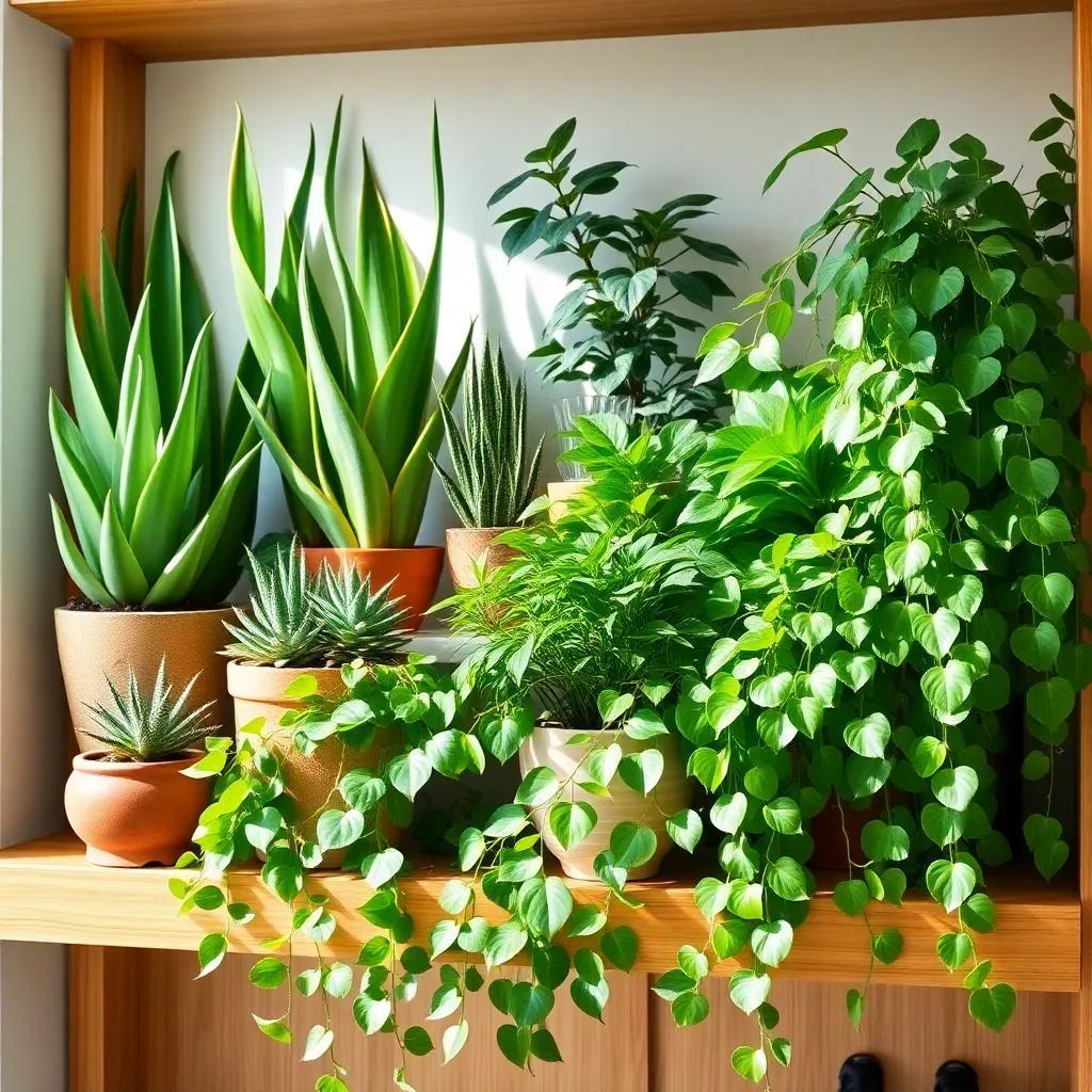 How to Arrange Greenery on a Shelf