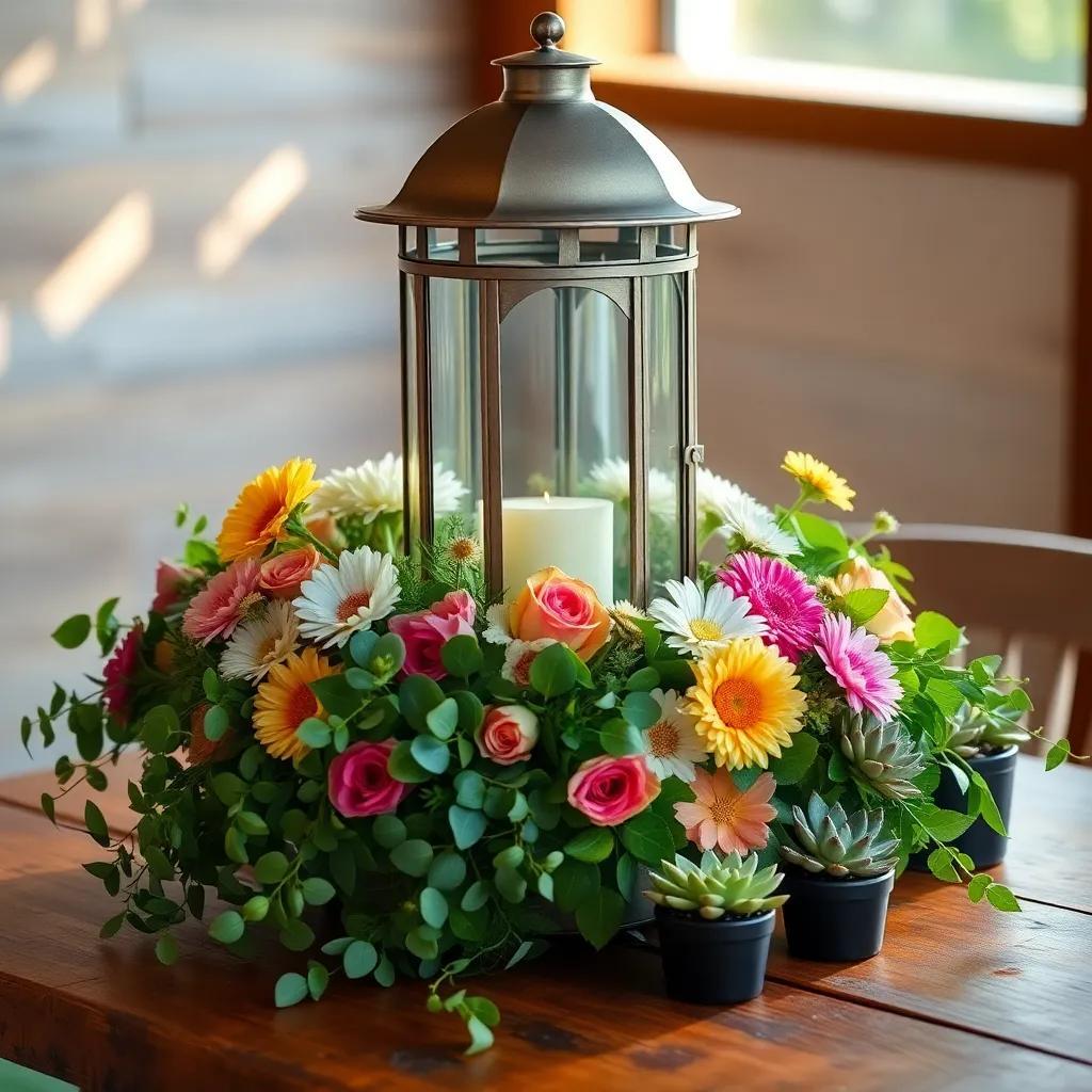 How to Add Greenery to a Lantern