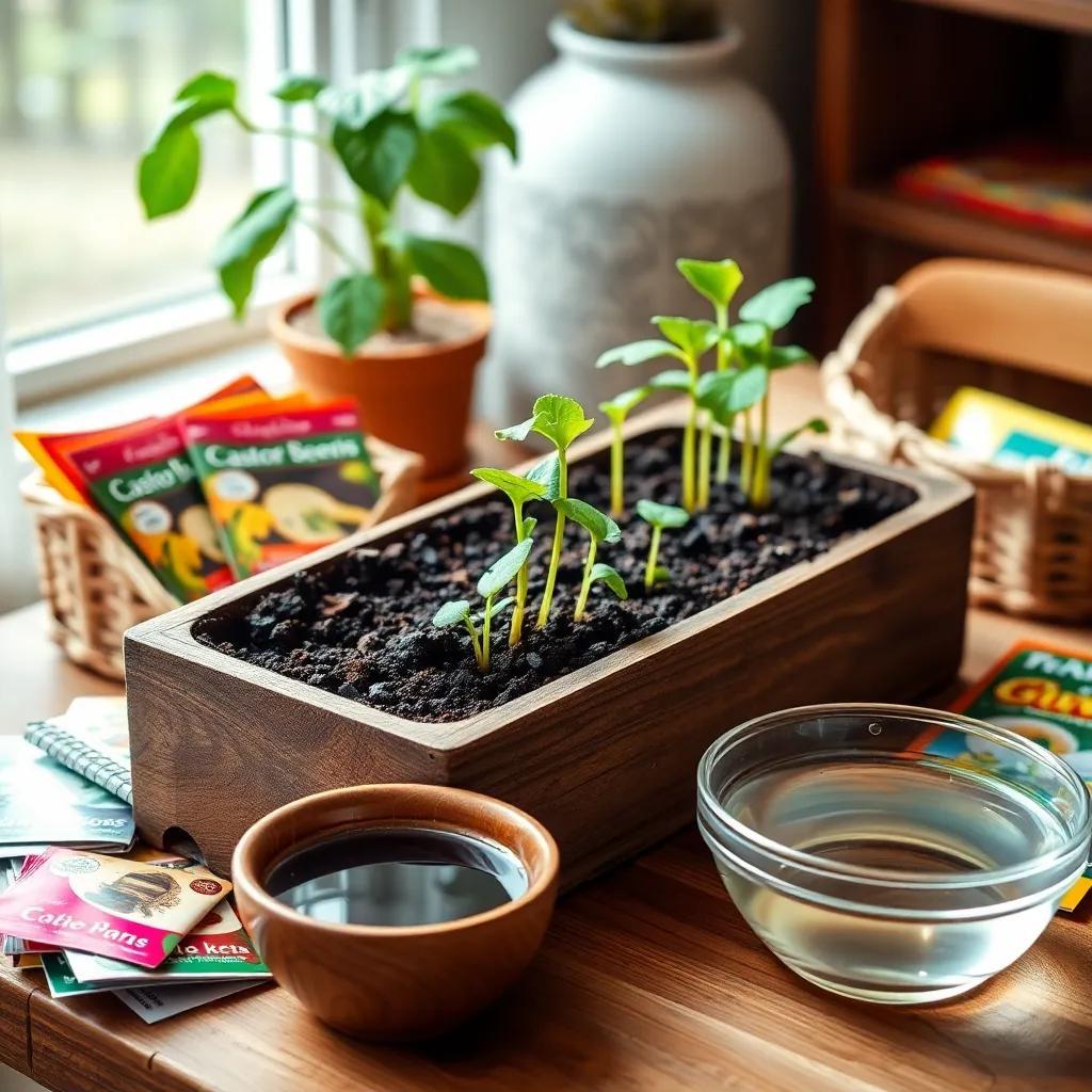 how long for‌ castor beans to germinate