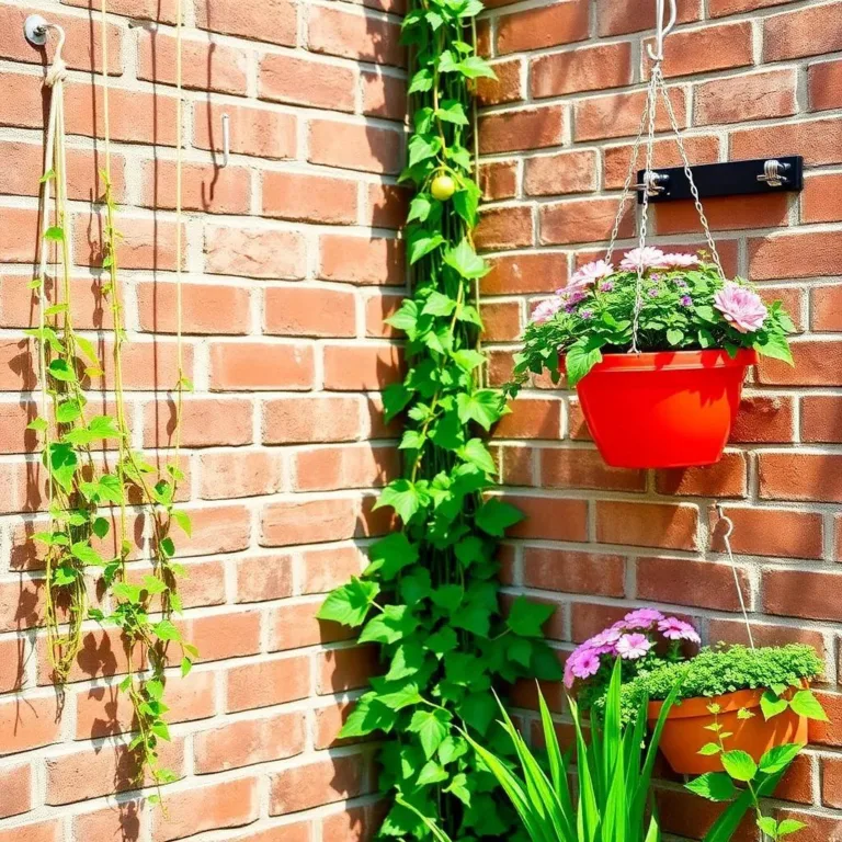 How to Hang Greenery on Brick