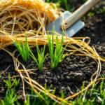 how long to leave hay on grass seed